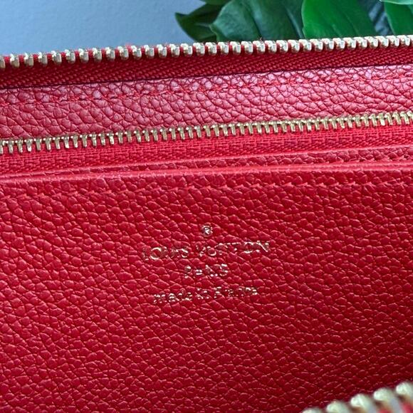 💎✨Authentic Louis Vuitton Zippy Wallet in red Monogram Empreinte leather - Picture 5 of 6